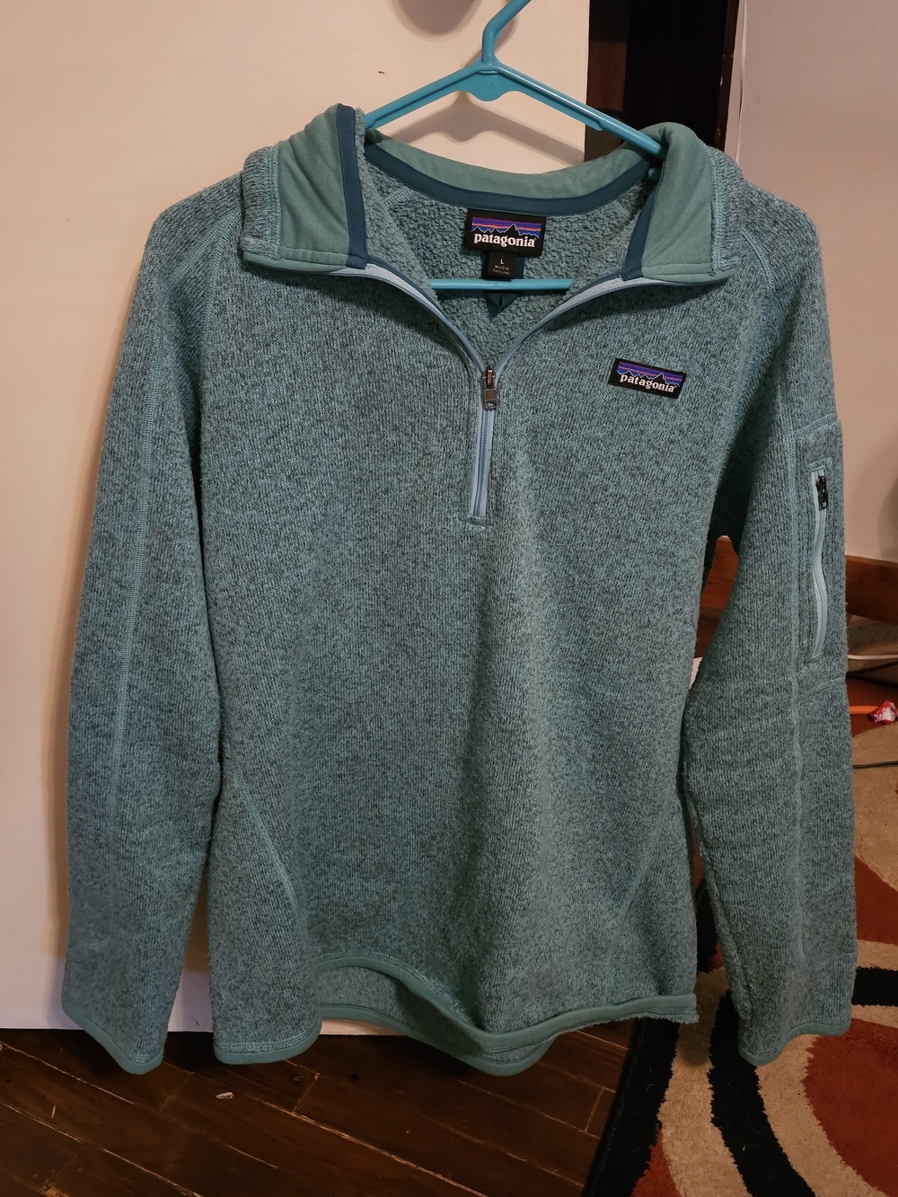 Patagonia Men’s Teal Half-Zip Fleece Pullover